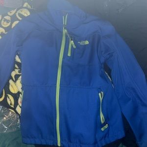 Blue north face jacket